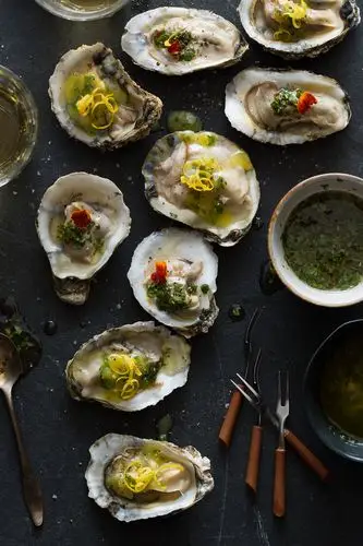 roasted oysters