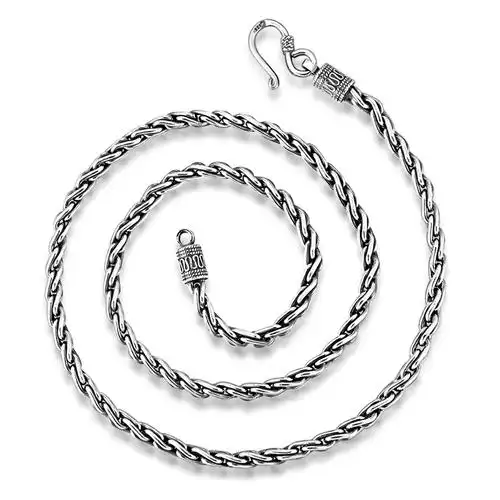 罗泰老银匠复古泰银项链男士男潮嘻哈欧美街头银饰项链