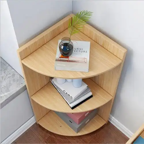 松园洛曼森美式角柜实木墙角柜转角柜边转角酒柜三角柜置物架层架书架