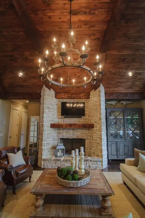 欧式风格别墅古典壁炉装修效果图