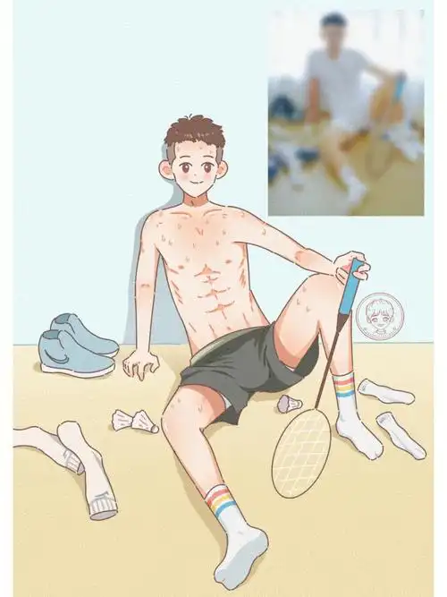 男生壁纸10精瘦运动男孩短袖光膀子