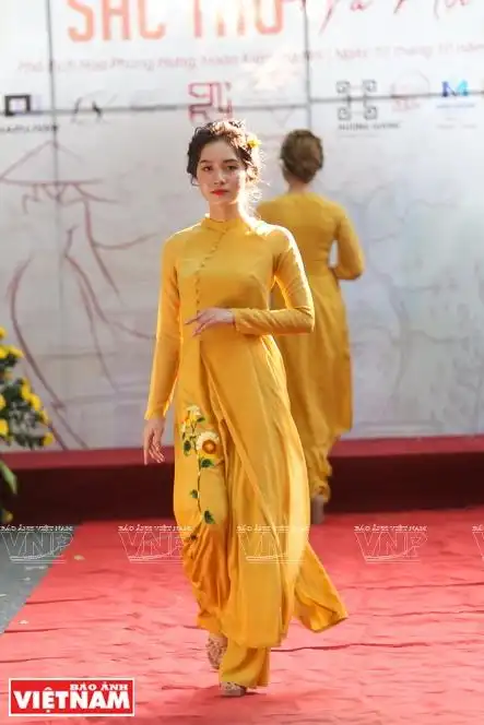 绽放在奥黛上的河内形象 - 越南画报