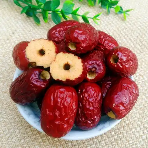 新疆若羌灰枣无核红枣特级大枣空心去核枣免洗打豆浆无籽煮粥泡水-乐