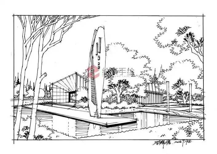 标题:景观效果图来啦!!一起抄绘吧!