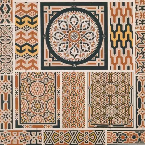 灵性疗愈图案纹样花纹古埃及文化艺术插画