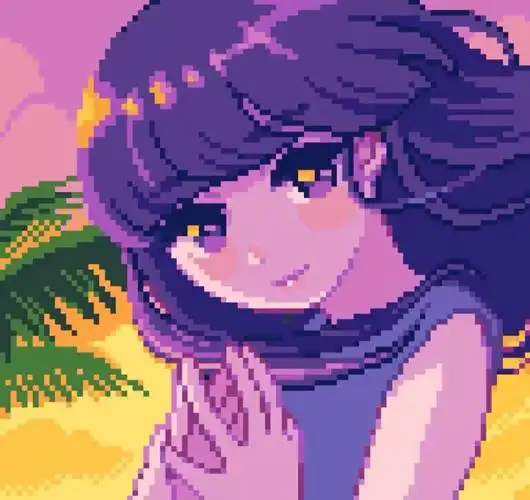 像素风女头头像浪漫