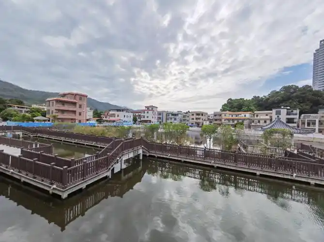 大亚湾澳头风光秀丽的衙前村.