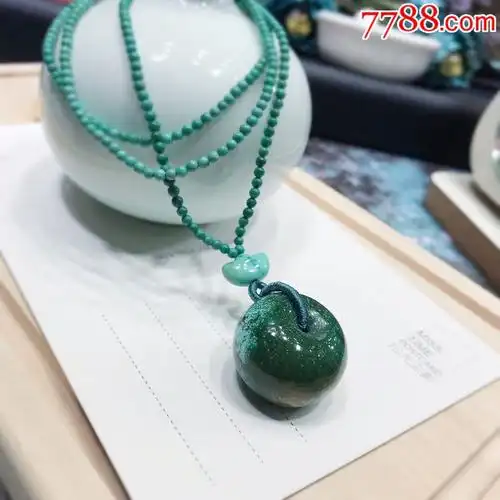 小精品湖北原矿绿松石平安扣吊坠高瓷高蓝超级饱满走路绿盘玩后可玉化