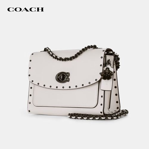 蔻驰(coach)女包奢侈品山茶花专柜款链条单肩斜挎包29389【官方直供】
