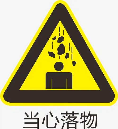 当心落物标识