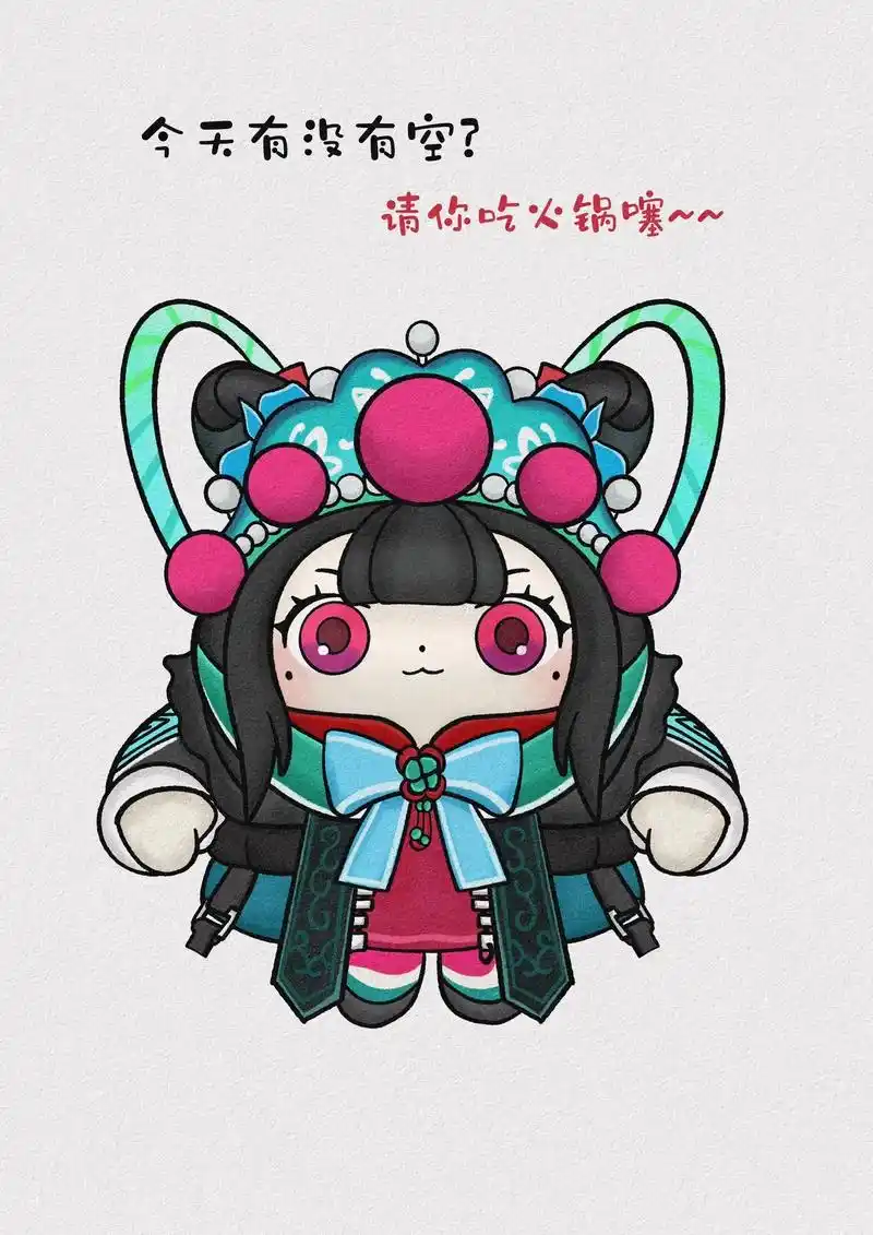 川剧少女梧桐简笔画.大家都催更的蛋仔派对梧桐的绘画过程图来啦 - 抖