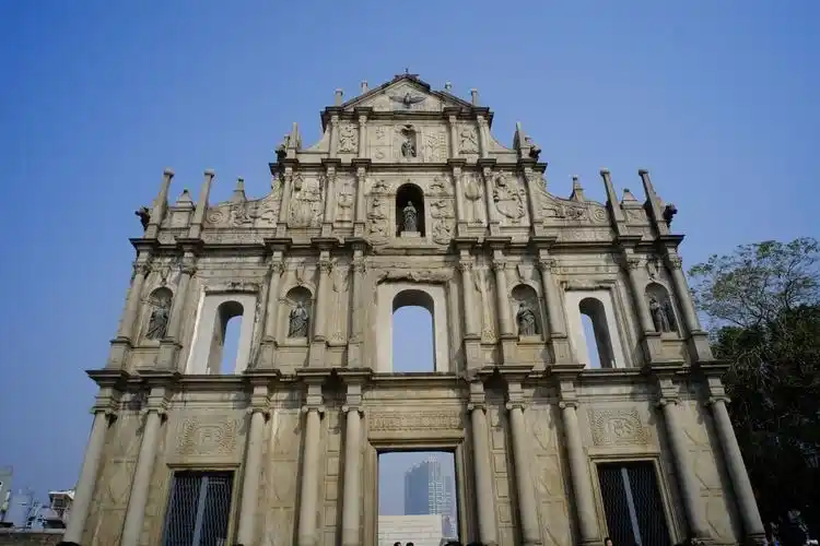 黄春华摄澳门联合国文化遗产历史建筑-大三巴牌坊_dsf9108 br /> 正面