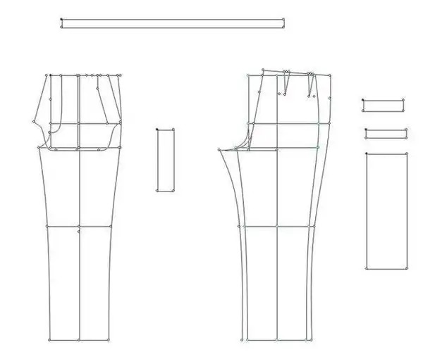 初学纸样必读服装工业裤子类打板与放码