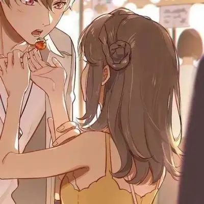 2021年微信头像动漫情侣图片