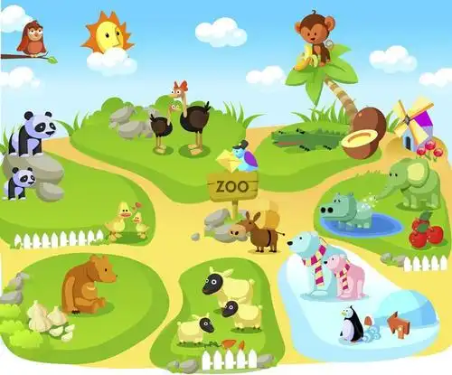 创意坊创意思维动物园的新成员树林游戏