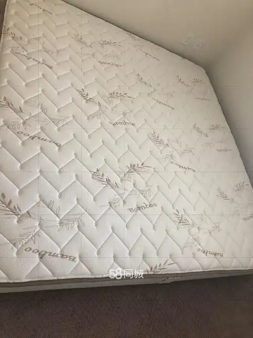 bamboo 床垫king size,厚度28cm,9.8成新,无损伤,干净无污