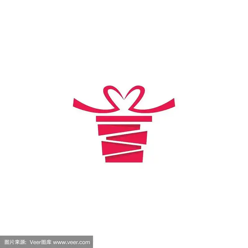 礼盒,礼品店图标矢量