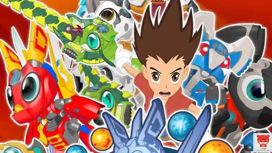 钢甲小龙侠 机甲兽神爆裂飞车之一个西瓜和一个梨