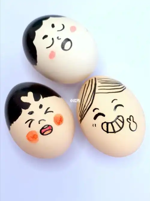 浅浅在鸡蛋上做个画#简笔画  #一起学画画  #万物皆可画  #鸡蛋壳画