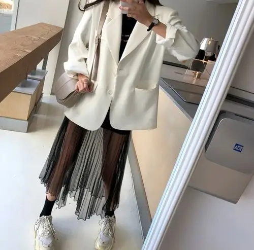 网纱裙搭配什么鞋子好看图片 秋冬网纱裙让你时髦又精致