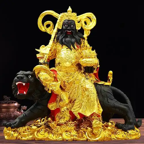 武财神赵公明神像摆件赵玄坛赵朗赵黑虎树脂玻璃钢佛像赵公元帅像