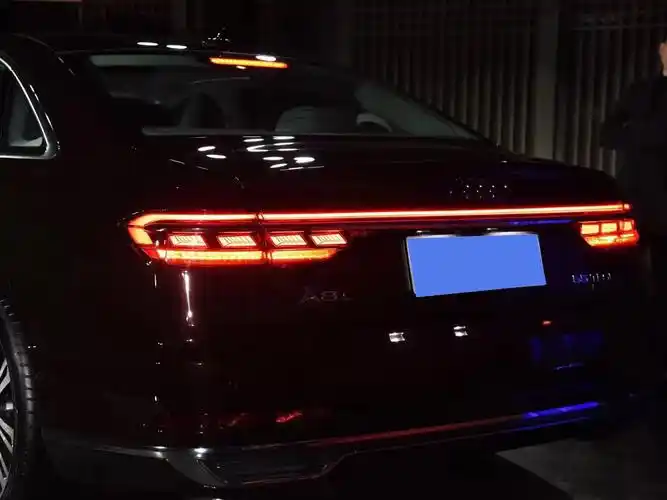 尾灯新款a8ld5流动流水oleda8改装激光防追尾灯