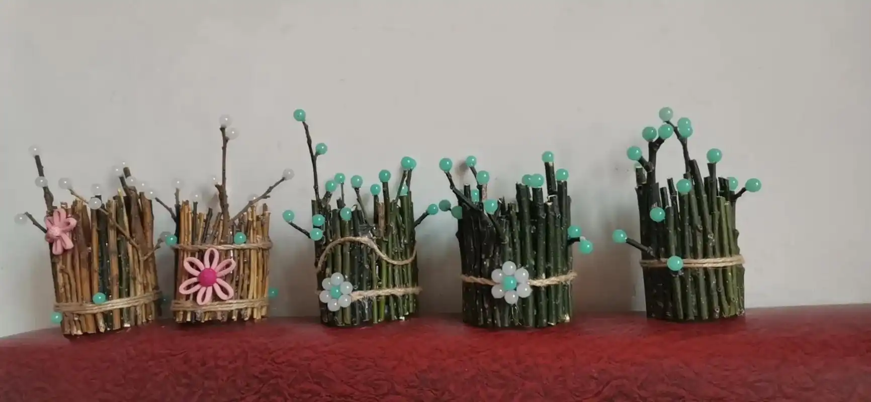 幼儿园手工 #树枝手工 #环创 树枝木棍diy手工枝条也很 - 抖音