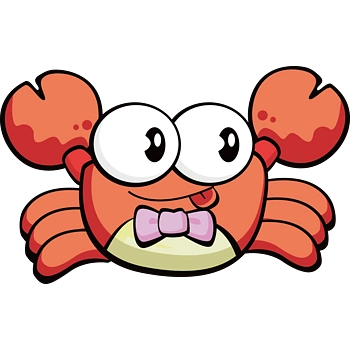 卡通水产螃蟹