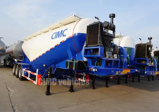cement tanker cement silos truck semi trailer silo trailer for