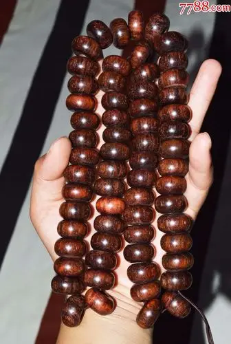 63颗黄花梨油梨算盘珠手串