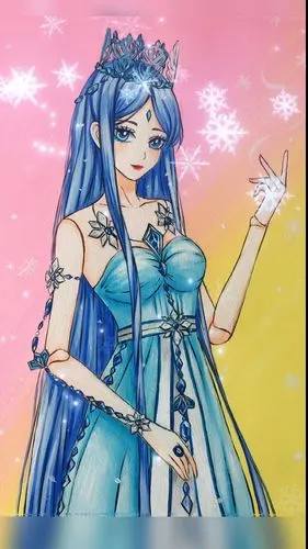 精灵梦叶罗丽#手绘冰公主,第三幅最好看～-度小视