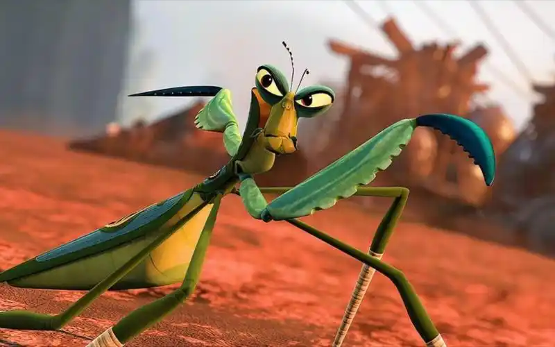 一次性看完功夫熊猫里面的快螳螂的能力!