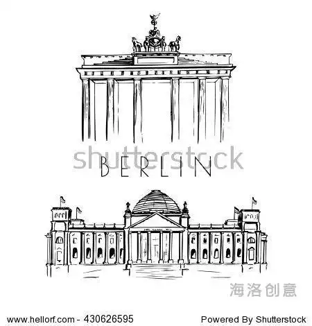 加拿大国会大厦简笔画