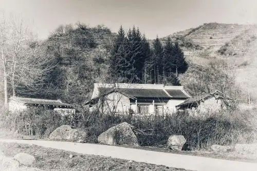 初冬家乡的小山村,一种原生态的美