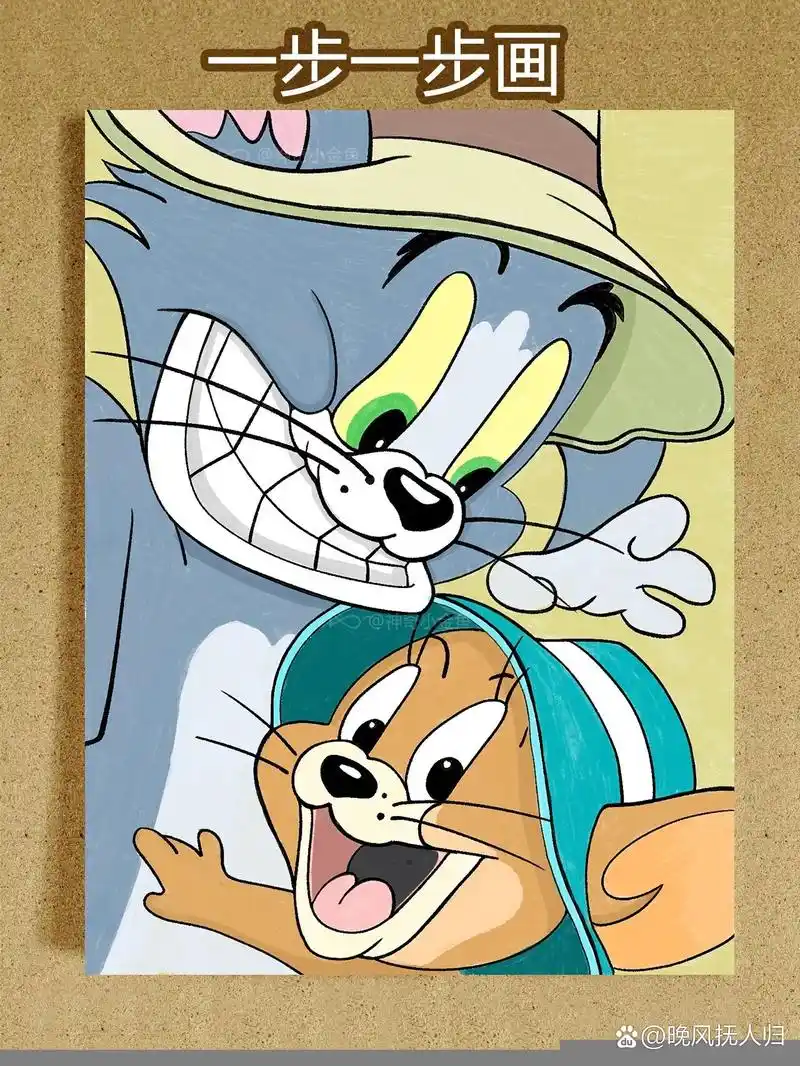 猫和老鼠|马克笔水粉简笔画(内附教程) 你们小时候记忆最深的是哪部