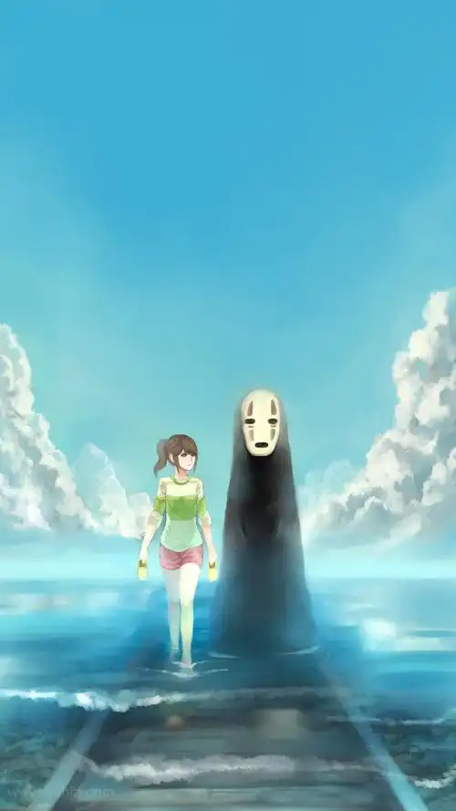 千与千寻无脸男手机壁纸