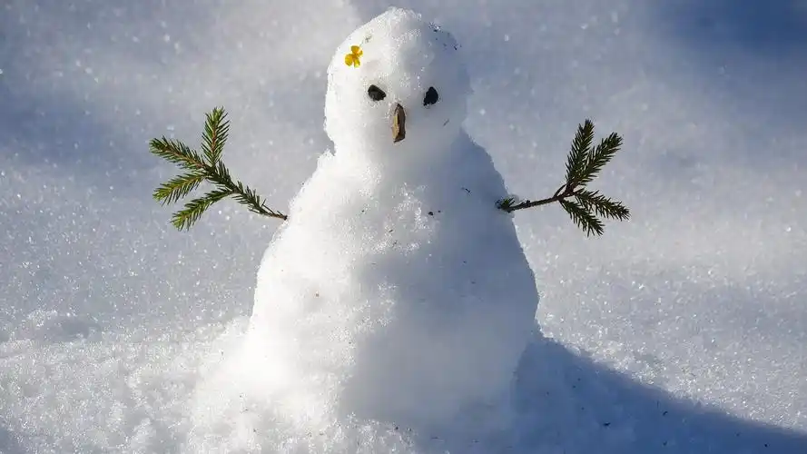 冬天雪人海报素材图片桌面壁纸