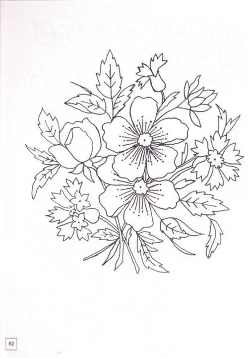 简单好看绣花图样_简单绣花图案大全 - 刺绣图案 - 刺绣教程针法大全