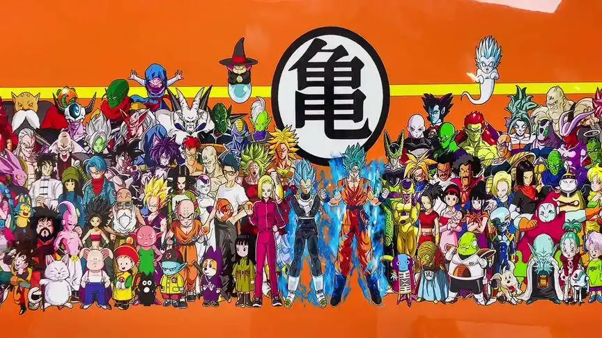 龙珠全家福,都是8090后的青春回忆啊#龙珠 #动漫 #七龙珠