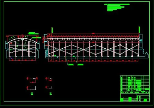 玻璃窑炉碹胎制作简图