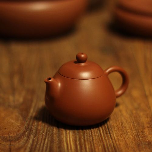 吴洁敏【文旦壶】潮州名师纯手工原矿朱泥家用工夫泡茶器小号容量