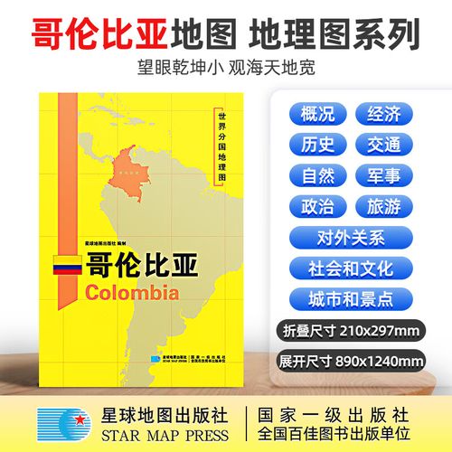 【超详版】哥伦比亚  世界分国地理地图 星球版