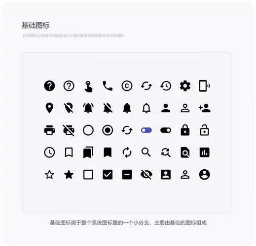 系统图标 – 基础认知 material 规范