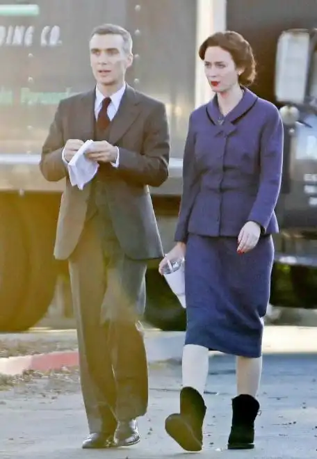 基里安墨菲与艾米莉布朗特二搭拍奥本海默