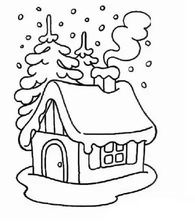 下雪简笔画图片 下雪简笔画图片大全