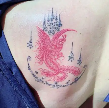 一组泰国刺符文化纹身图案