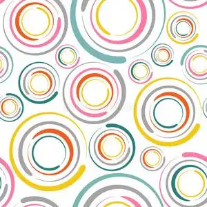 圆形轨道圆形无缝图案照片