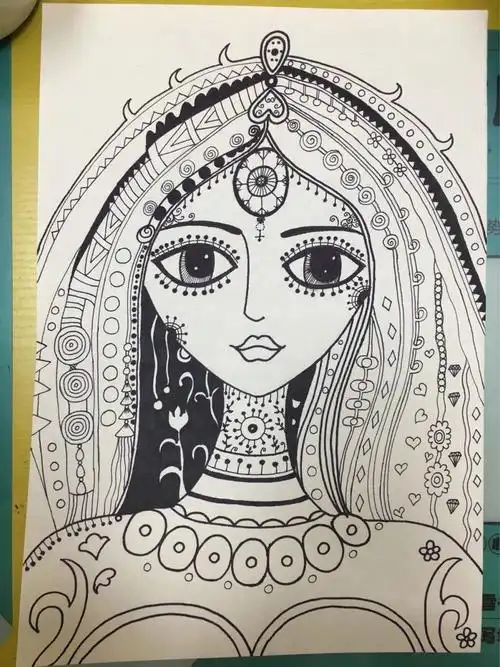 人物装饰画简单又漂亮 人物装饰画简单又漂亮黑白