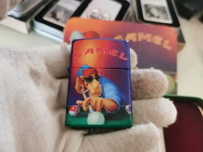美国zippo打火机纪念限量1993年骆驼台球camel金属zippo