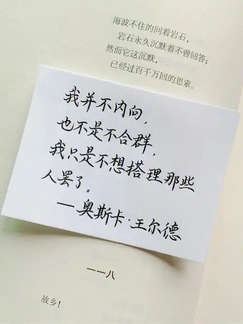 手写我唯一契而不舍是对生活的热爱和执着